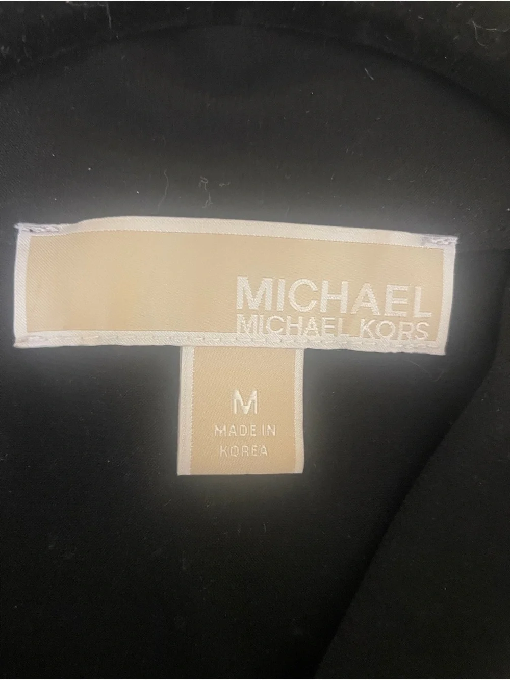 Michael Kors Women’s Black Sleeveless Tie-Neck top Size Medium